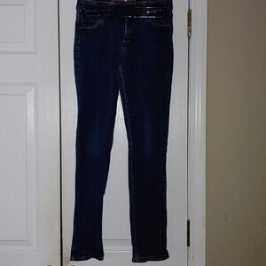 Girls Arizona dark wash adjustable skinny jeans   Sz 16